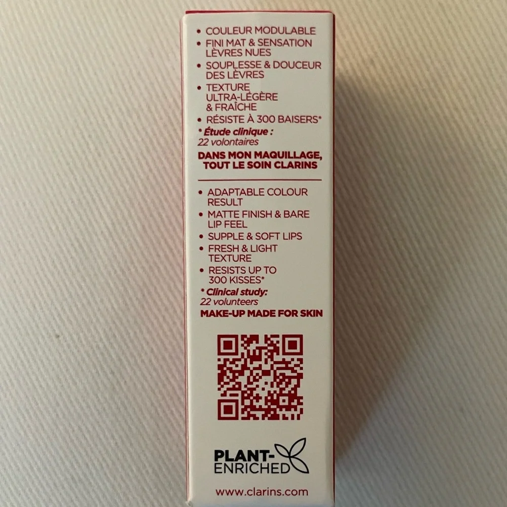 New! Clarins Hydrating Water Lip Stain in #3 Red Water - Picture 5 of 10